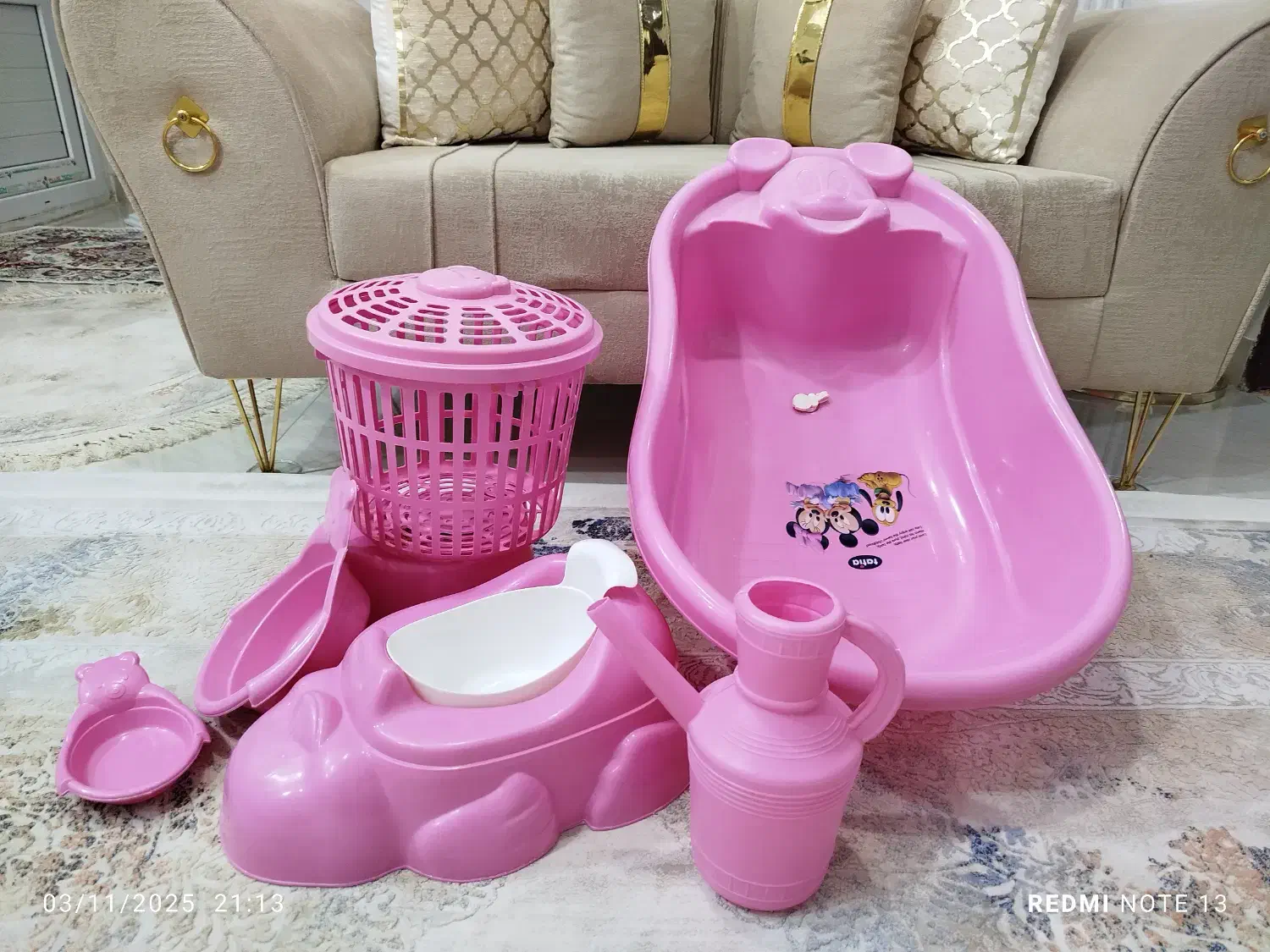 فروش ست لگن حمام نوزاد|اسباب و اثاث بچه|ایلام, |دیوار