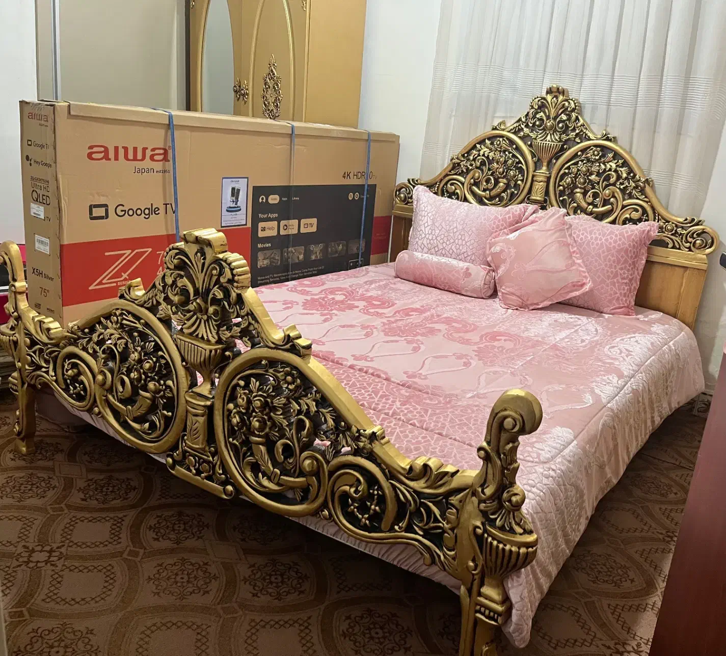 سرویس خواب سلطنتی|تخت و سرویس خواب|پاکدشت, حصار امیر|دیوار