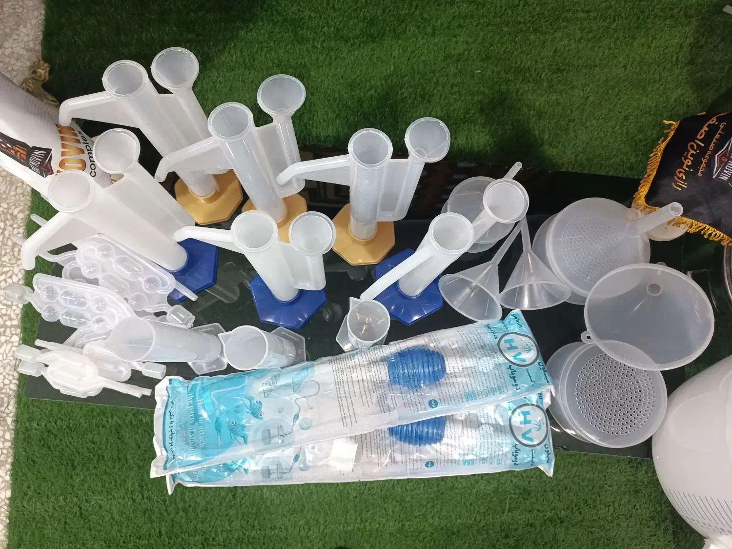 مزور ساده مزورمنقاری قیف قفل هواچوب پنبه سطل تخمیر|آرایشی، بهداشتی، درمانی|قهدریجان, |دیوار