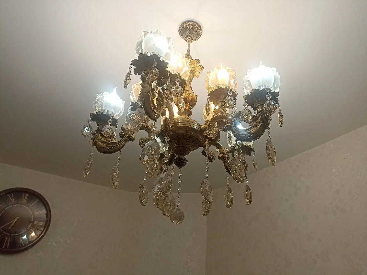 لوستر|لوستر و چراغ آویز|سهند, |دیوار