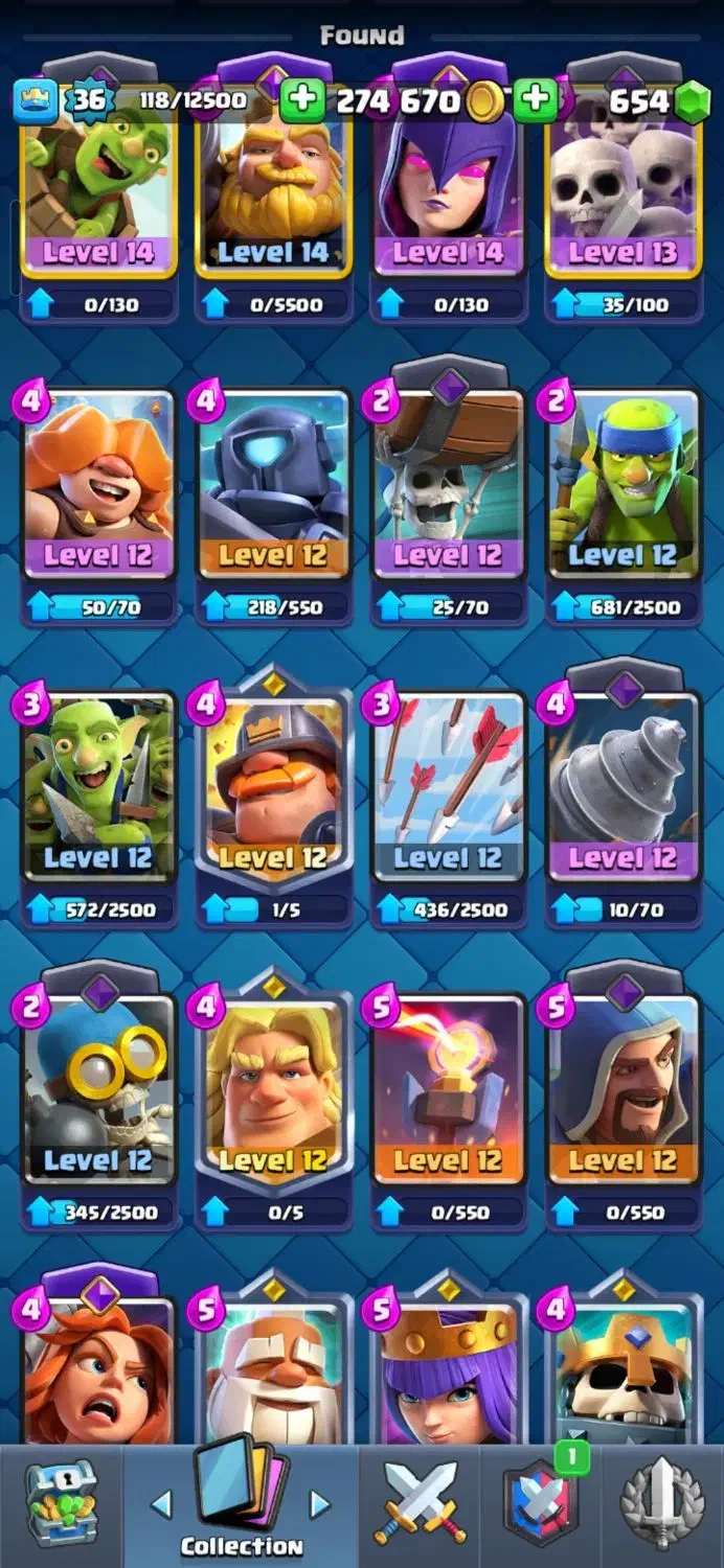 اکانت کلش رویال لول ۳۶|کنسول، بازی ویدئویی و آنلاین|تهران, طرشت|دیوار