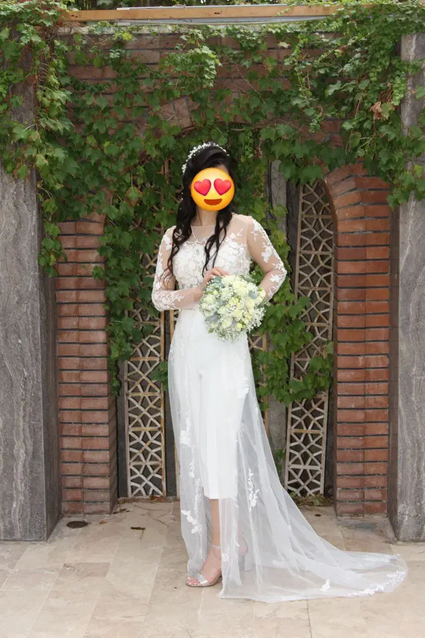 لباس عقدو نامزدی پارچه و تور فرانسوی|لباس|فردیس, فردیس|دیوار