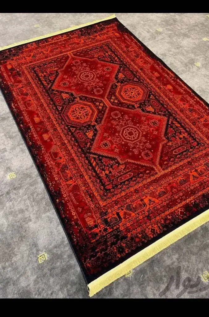 فرش دلاریس 1200شانه زیبا فرش سنتی|فرش|هویزه, |دیوار
