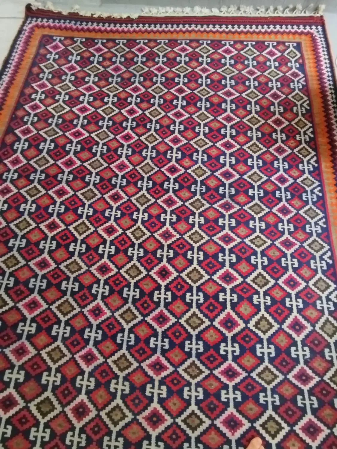 گلیم سنتی|گلیم، جاجیم، گبه|سیرجان, |دیوار