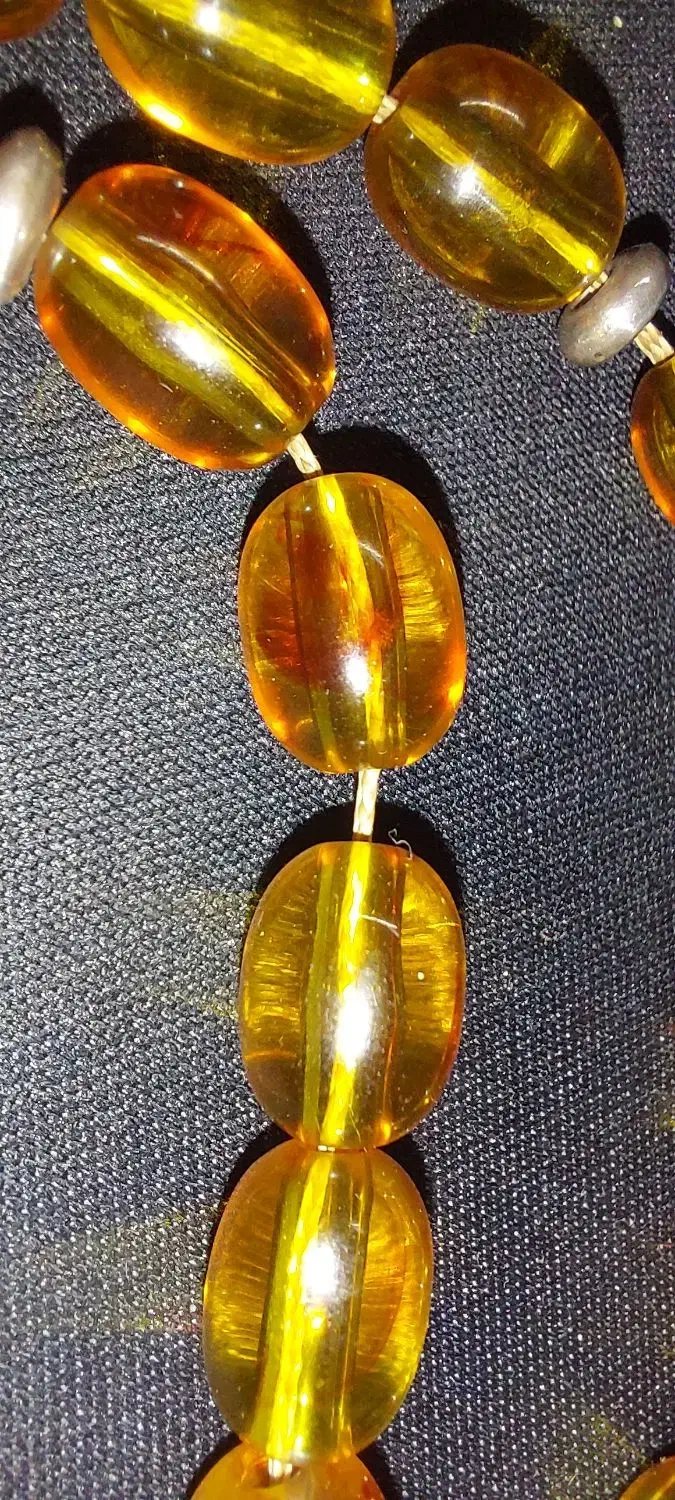 تسبیح خاص ترکی فسیل صمق و نقره|کلکسیون اشیاء عتیقه|تهران, اکباتان|دیوار