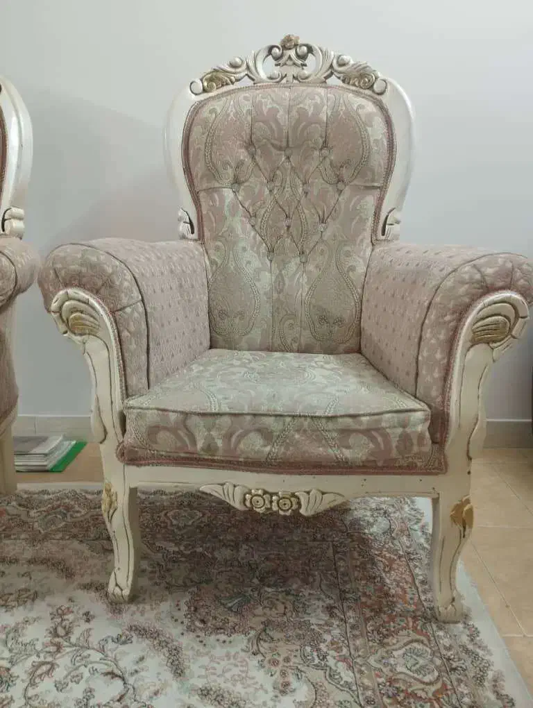 مبل استیل 9 نفره درحدنو همراه با عسلی کامل|مبلمان خانگی و میز عسلی|تهران, خزانه|دیوار