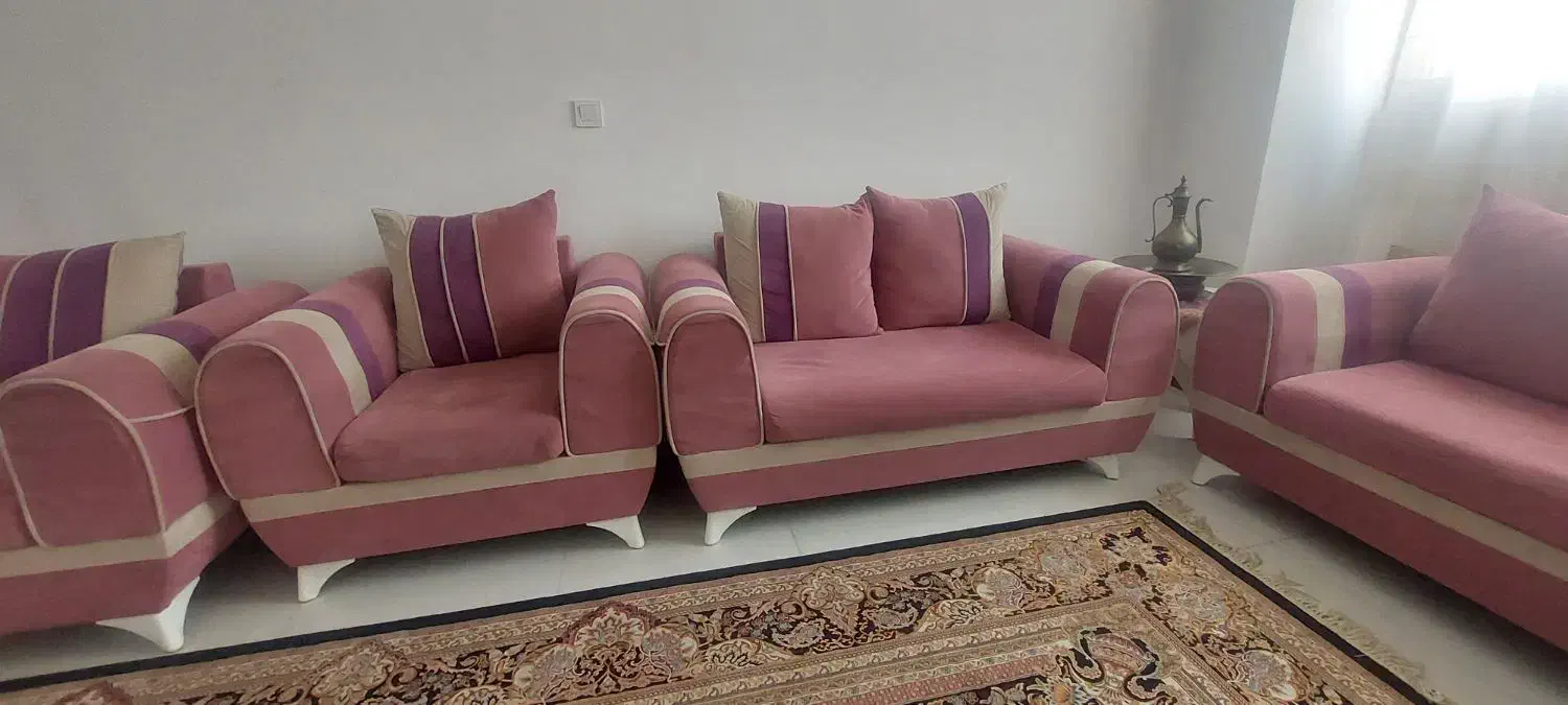 مبل ۷ نفره و میز جلو مبلی|مبلمان خانگی و میز عسلی|شاهدشهر, |دیوار