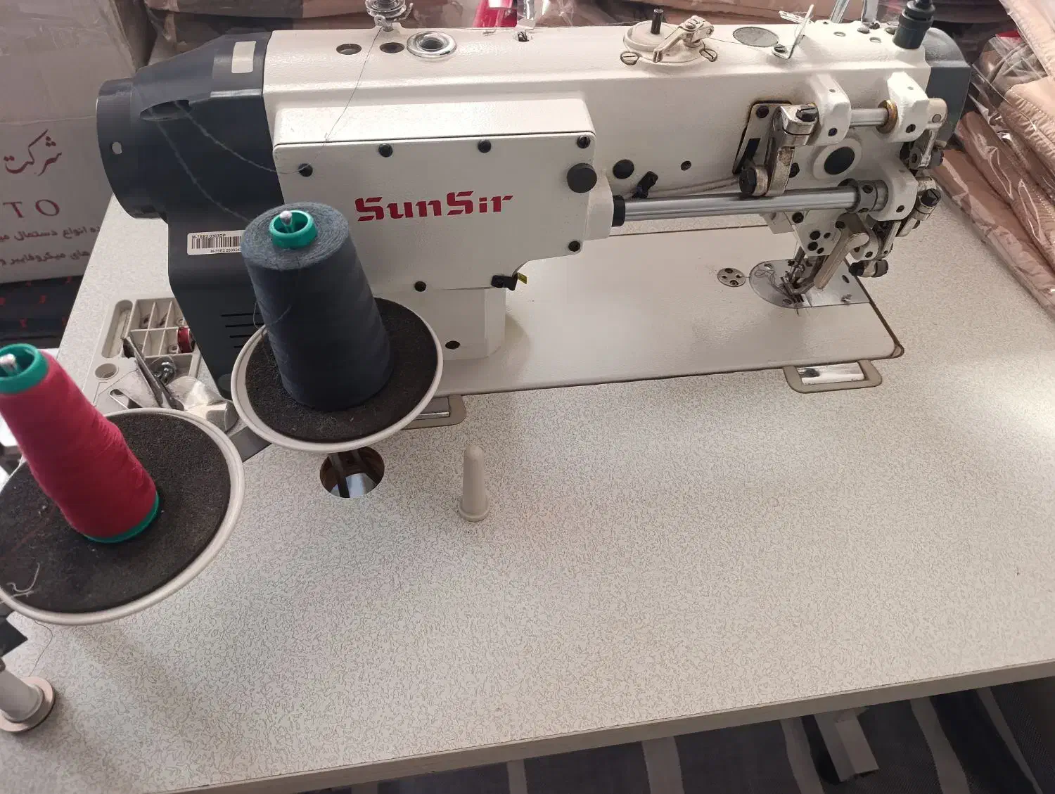 چرخ راسته دو پایه سانسیر ضخیم دوز نیمه اتومات|چرخ خیاطی و ریسندگی|اردبیل, |دیوار