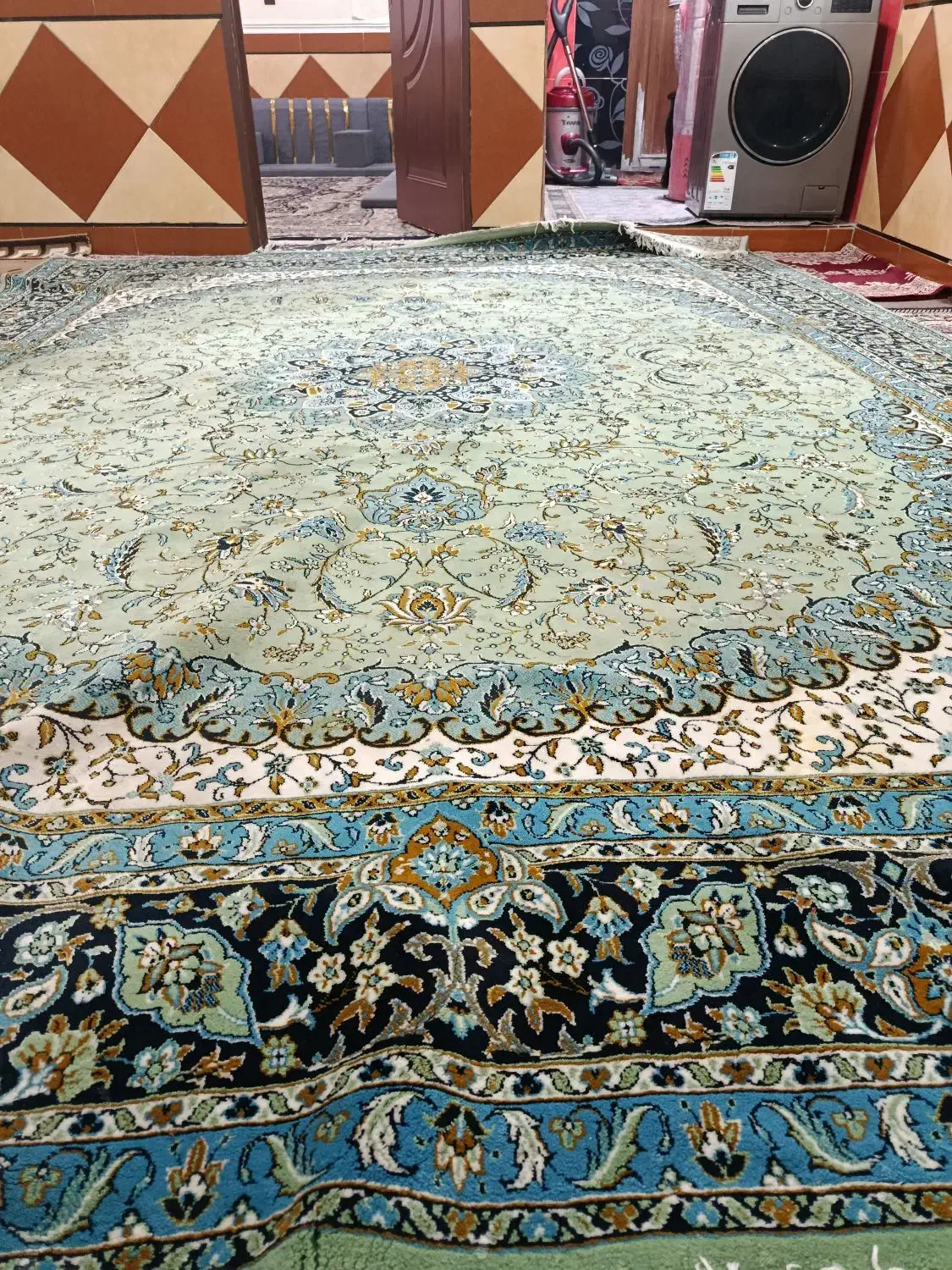 قالی 12متری|فرش|کارون, |دیوار