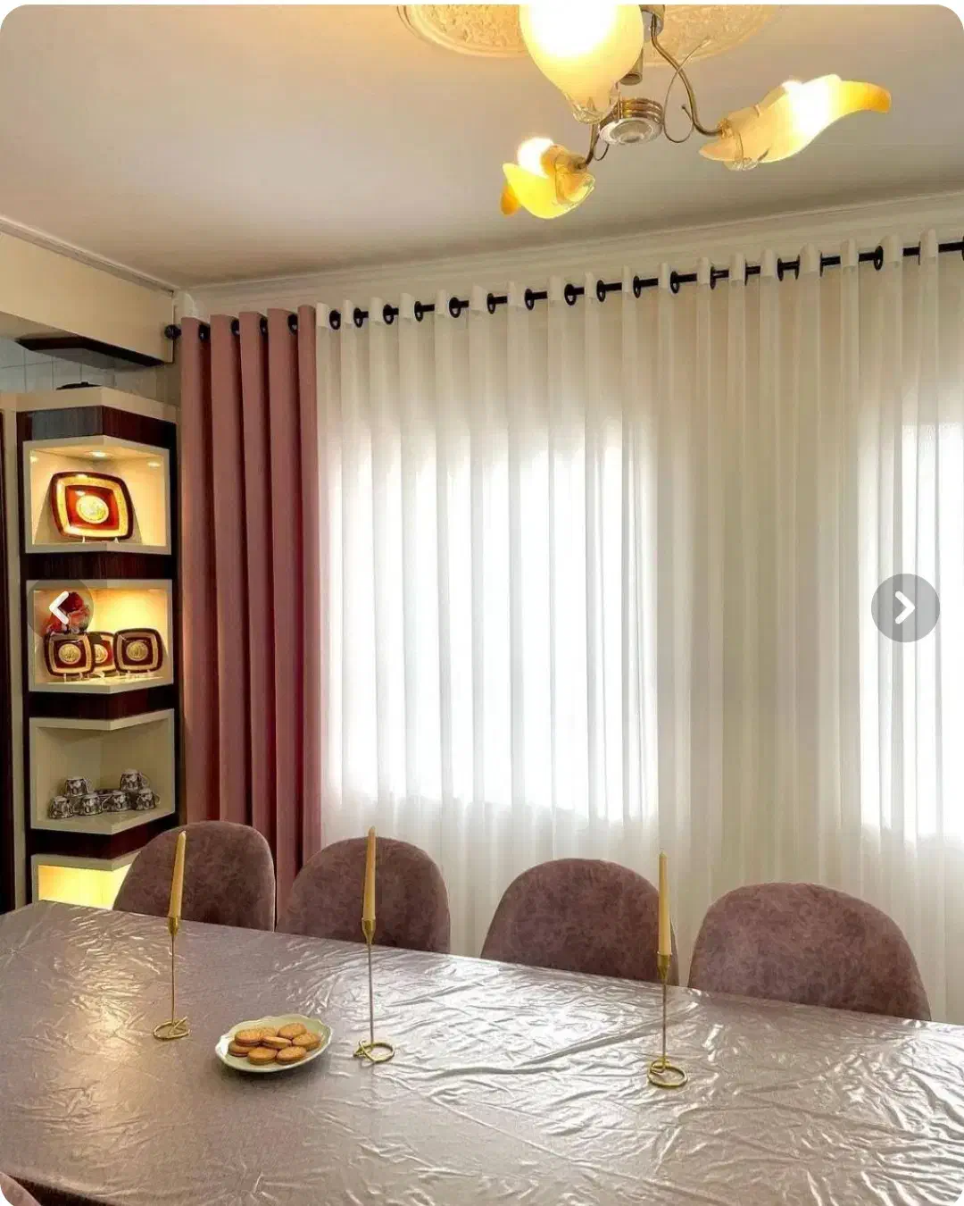 پرده آماده به قیمت کارخانه|پرده، رانر، رومیزی|کازرون, |دیوار