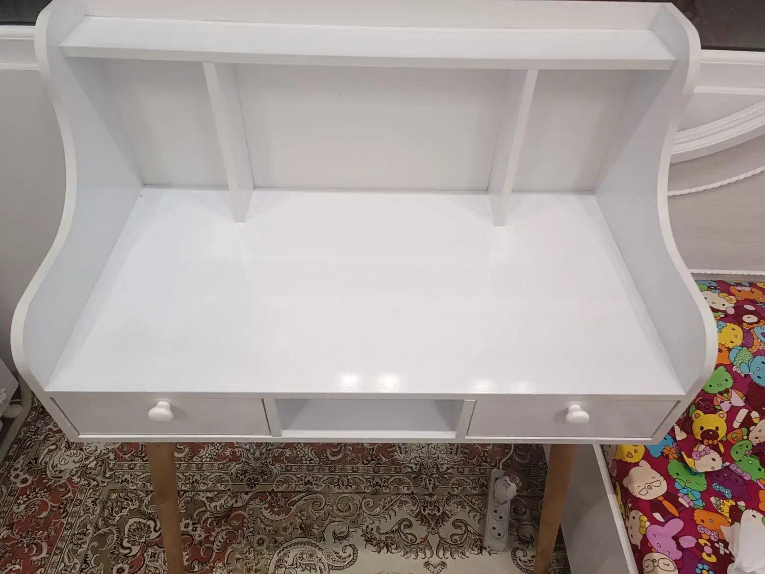 میز تحریر پیانویی با دو کشو|میز تحریر و کامپیوتر|مشهد, دانشجو|دیوار