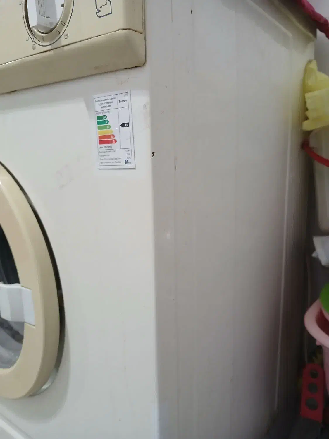 فروش لباس شویی ارج دست دوم به خاطر  جا نبودن|ماشین لباسشویی و خشک‌کن لباس|میانه, |دیوار
