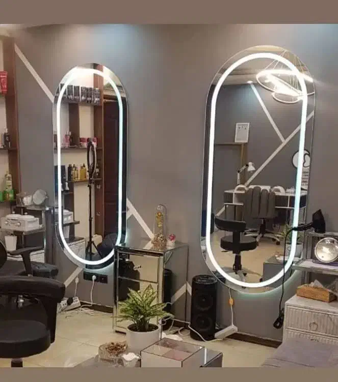 اینه دیواری نور دار کنترولی|آرایشگاه و سالنهای زیبایی|بندر گناوه, |دیوار