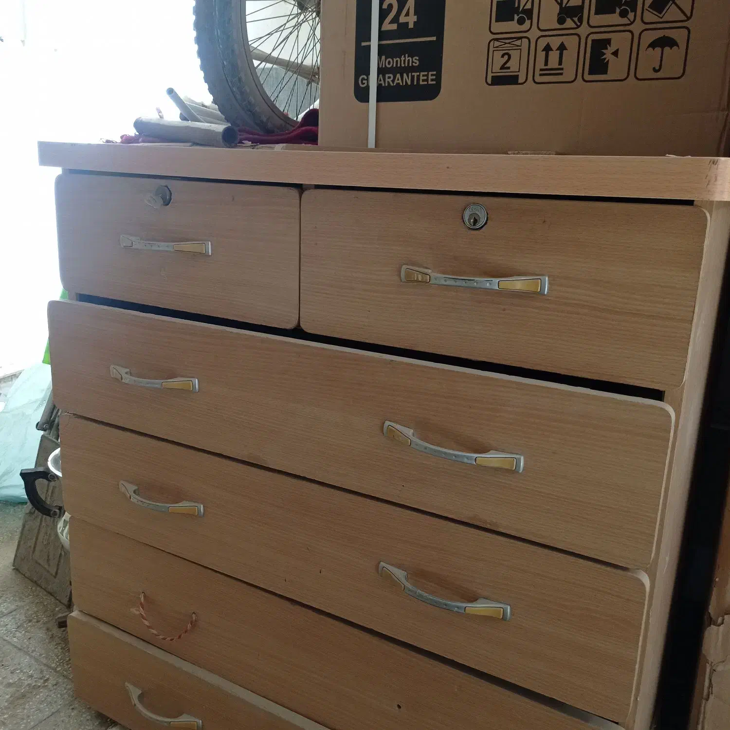 اینه دراورریلی رنگ چوب ام دی اف|تخت و سرویس خواب|تربتحیدریه, آغوی|دیوار