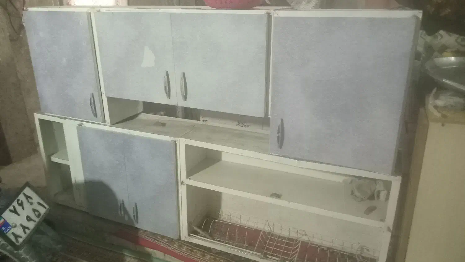 کابینت ۲ دست  ابچکان هود  سینگ  سنگ اپن کابینت تکی|آب‌چکان و نظم‌دهنده ظروف|مشهد, رسالت|دیوار