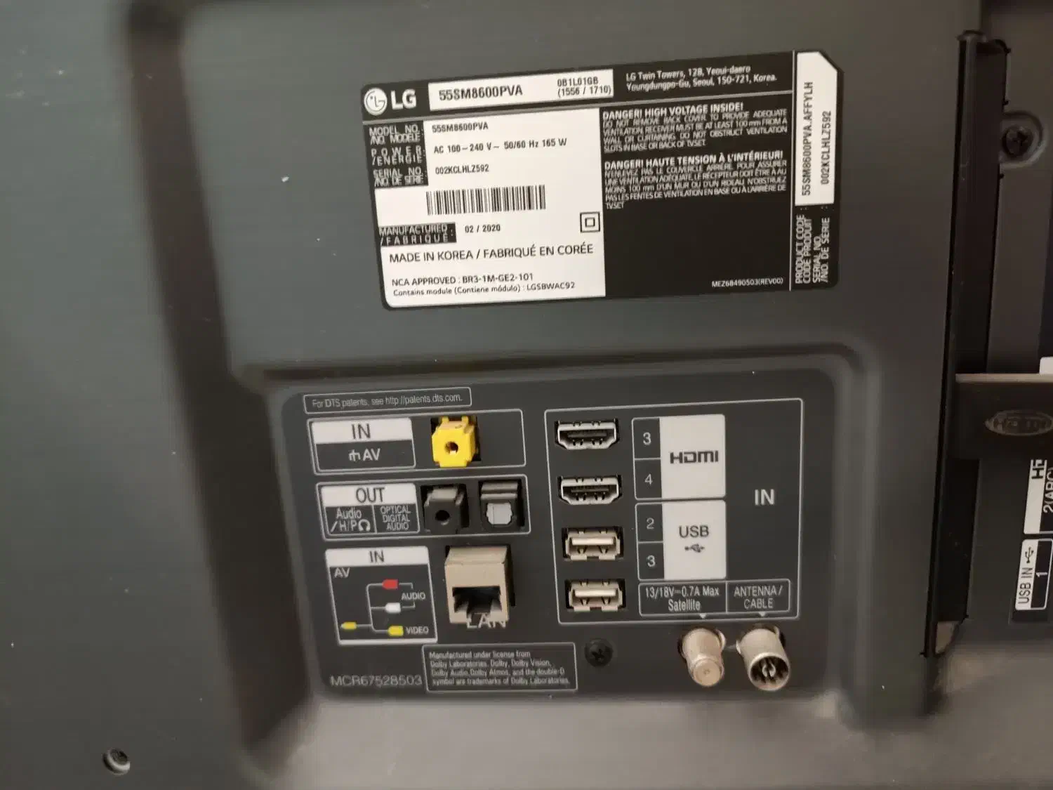 تلویزیون 55اینج ال جی.|تلویزیون و پروژکتور|بهبهان, |دیوار