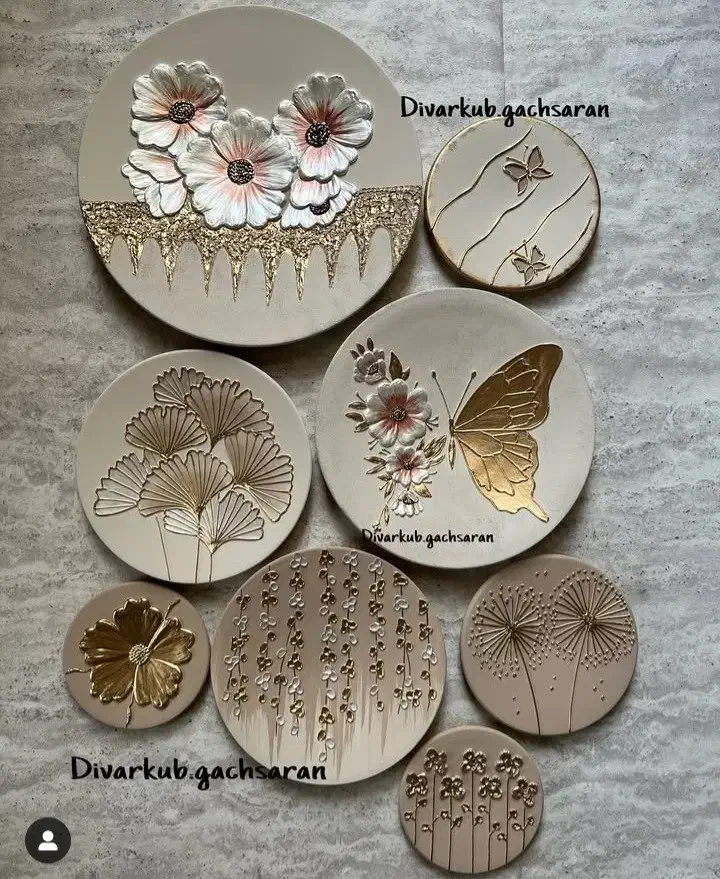 بشقاب دیوارکوب سفالی|تابلو، نقاشی، عکس|ساری, |دیوار