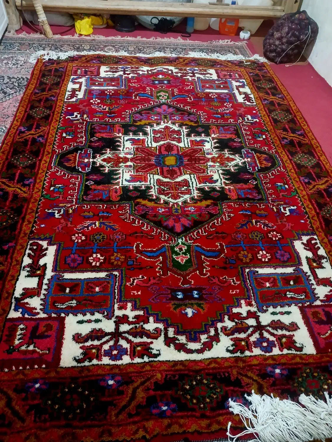 فرش ۶ متری جفت تاجری تازه نونو قیچی بیچیم|فرش|تبریز, |دیوار