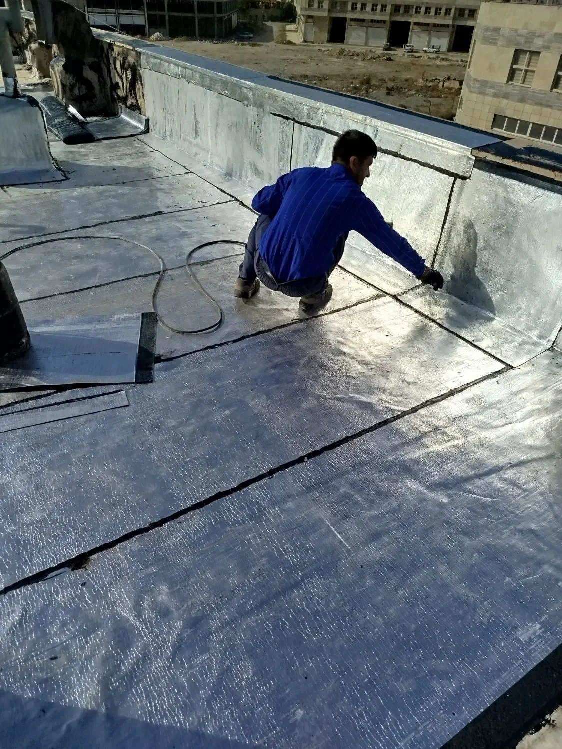 کلیه کارهای قیرگونی ایزوگام آسفالت محوطه شبیب بند|خدمات پیشه و مهارت|گرمدره, |دیوار