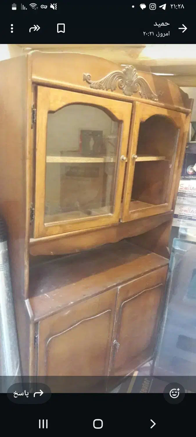 بوفه چوبی|بوفه، ویترین، کنسول|تبریز, |دیوار