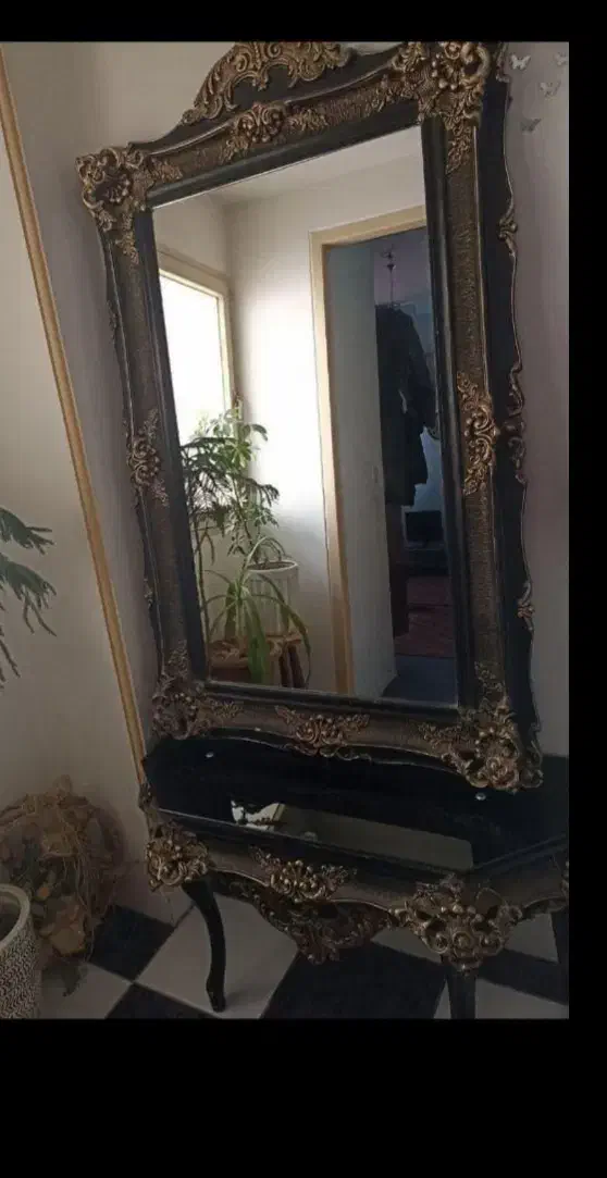 آینه کنسول بزرگ|بوفه، ویترین، کنسول|کرمان, |دیوار