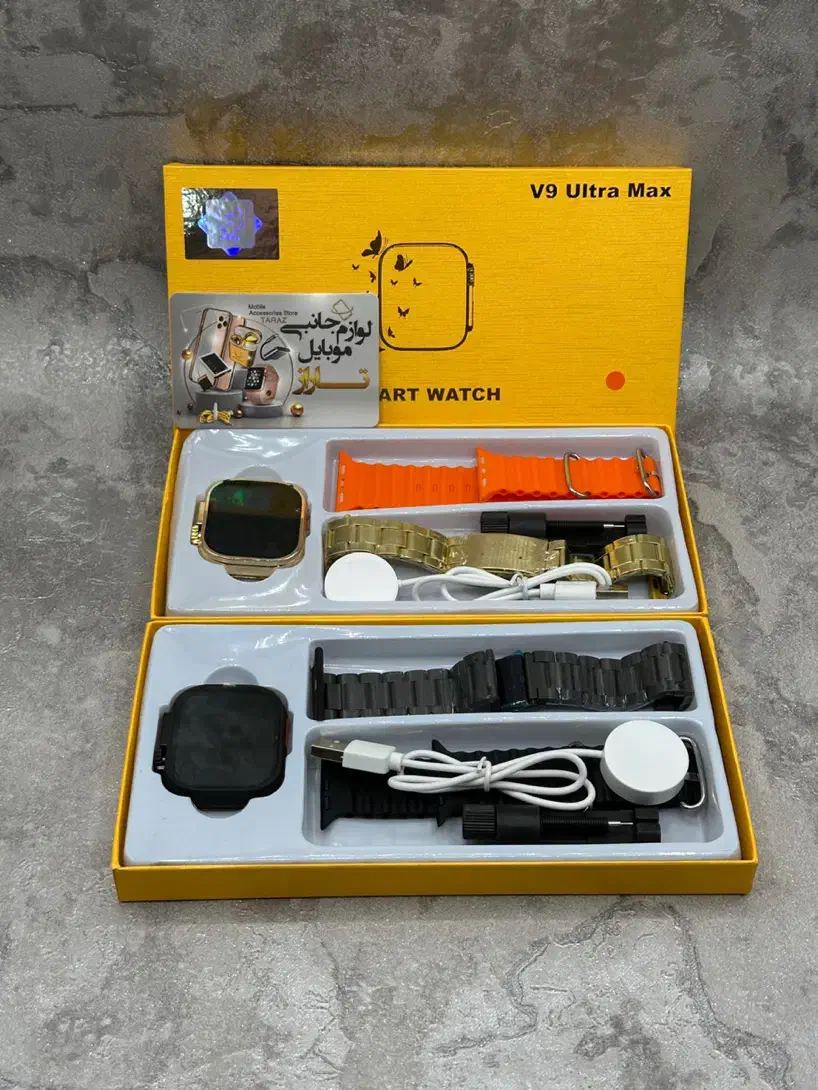 ساعت هوشمند اپل واچ طلایی و مشکی با بند استیل|ساعت|کرج, گلشهر|دیوار