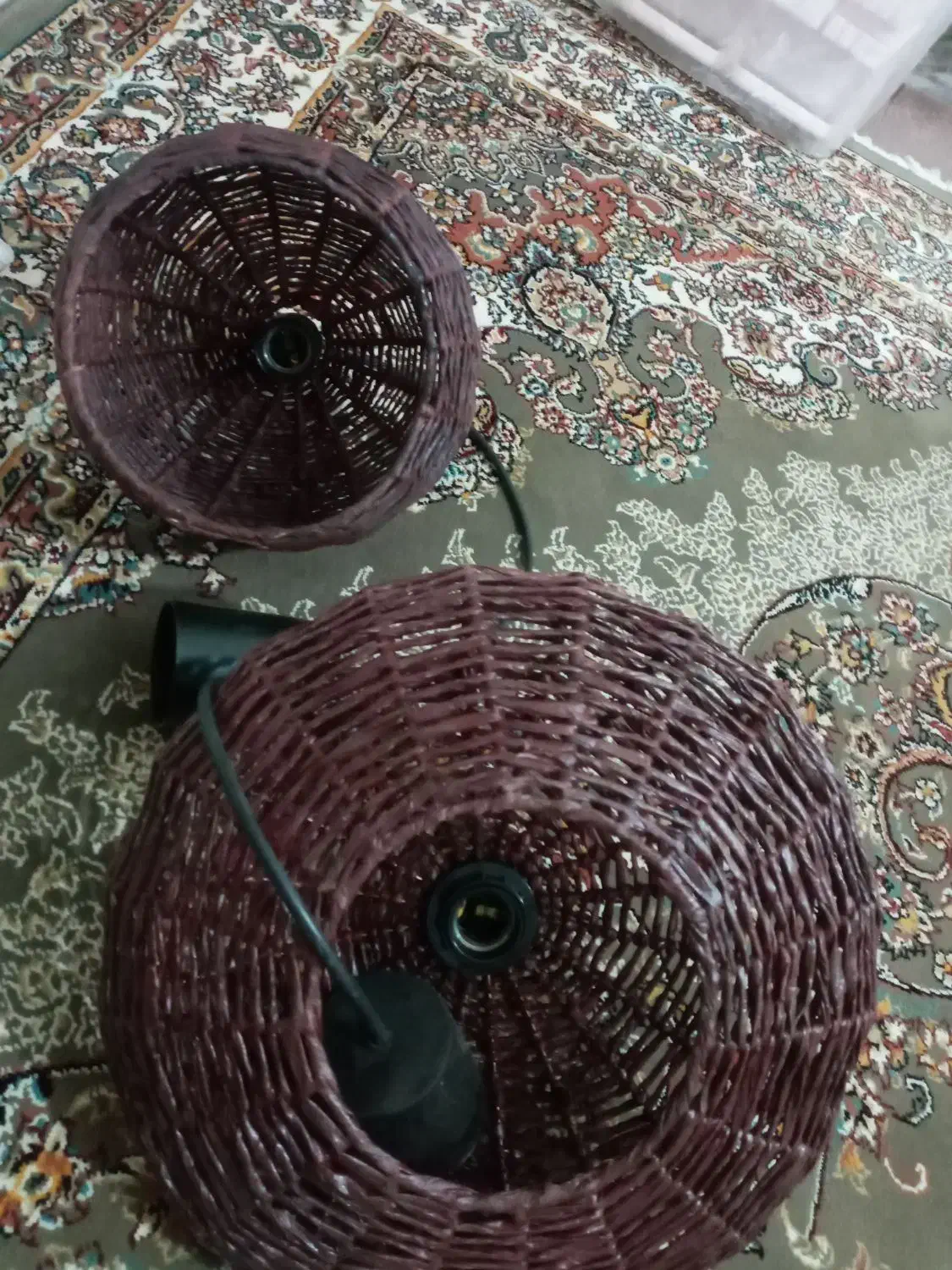 ۲عددلوسترچوبی،به فروش میرسد، نونو،|لوستر و چراغ آویز|محمدشهر, علی آباد گونه|دیوار