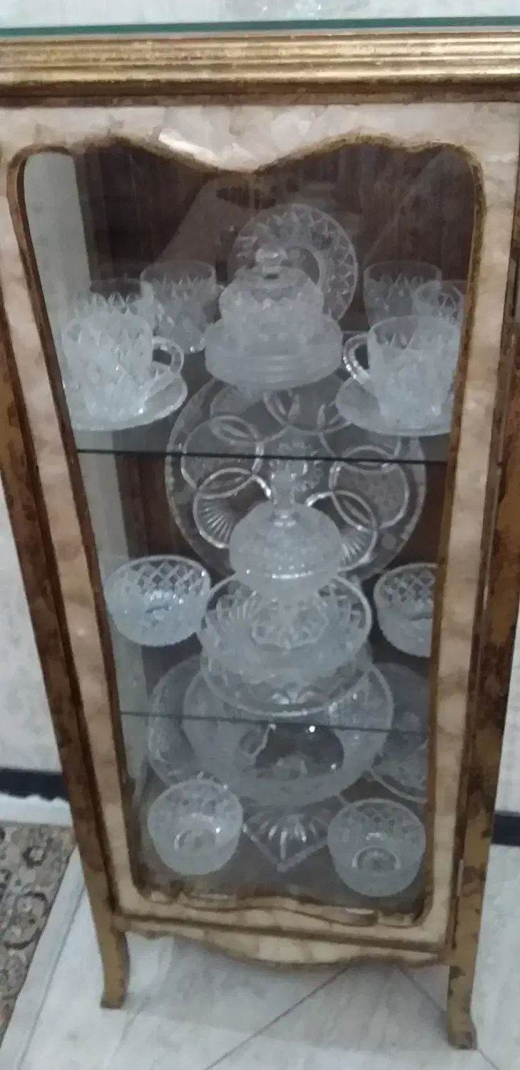 سرویس کریستال ۴۸ پارچه چک بوهمیا به همراه شمعدان|ظروف سرو و پذیرایی|تهران, حکیمیه|دیوار