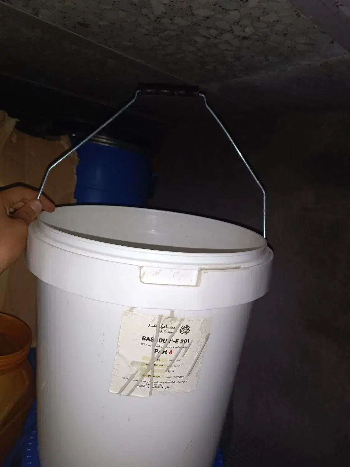 سطل سفید 20لیتری|ظروف نگهدارنده، پلاستیکی، یک‌بارمصرف|اقبالیه, |دیوار