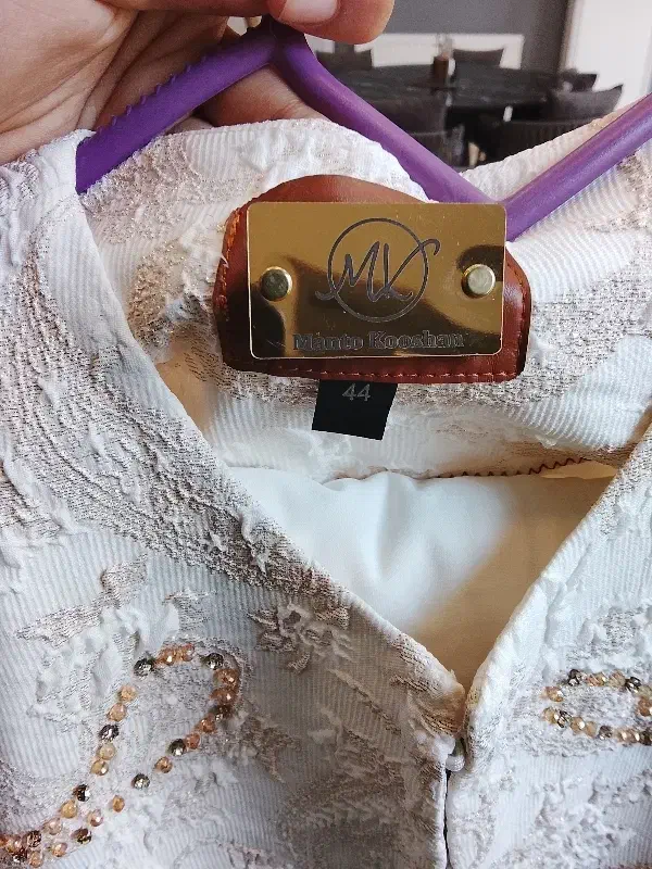 مانتو شلوار مجلسی سفید|لباس|ایلام, |دیوار