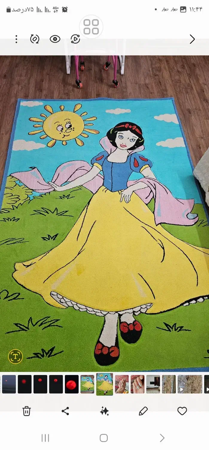 فرش ۴متری کودک|فرش|اصفهان, سیچان|دیوار