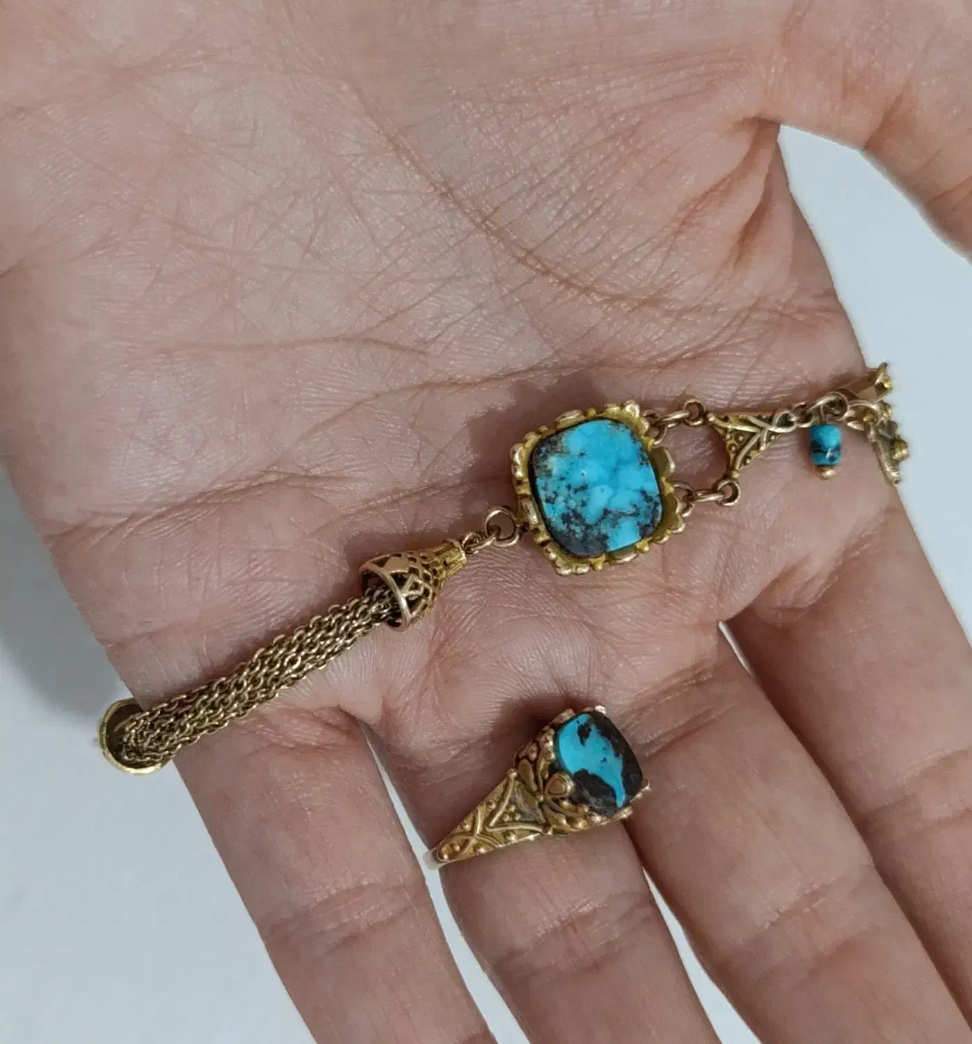 دستبند و انگشتر طلا|جواهرات|قم, ارم|دیوار