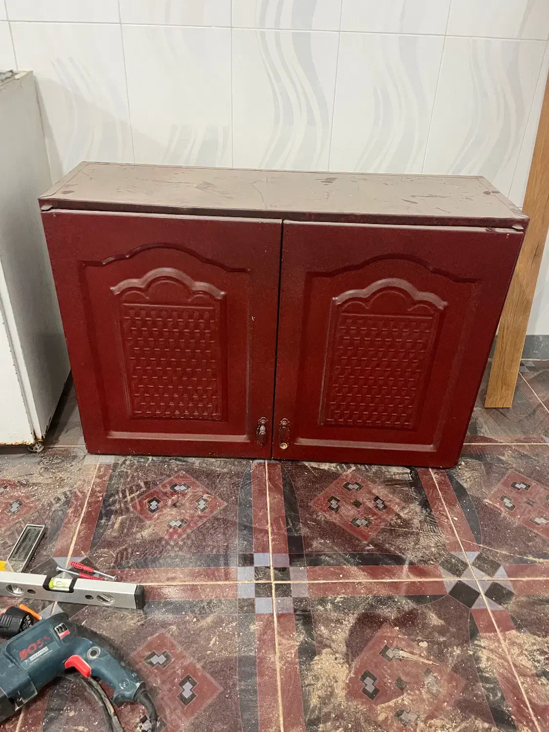 کابینت گالوانیزه|آب‌چکان و نظم‌دهنده ظروف|پارس‌آباد, |دیوار