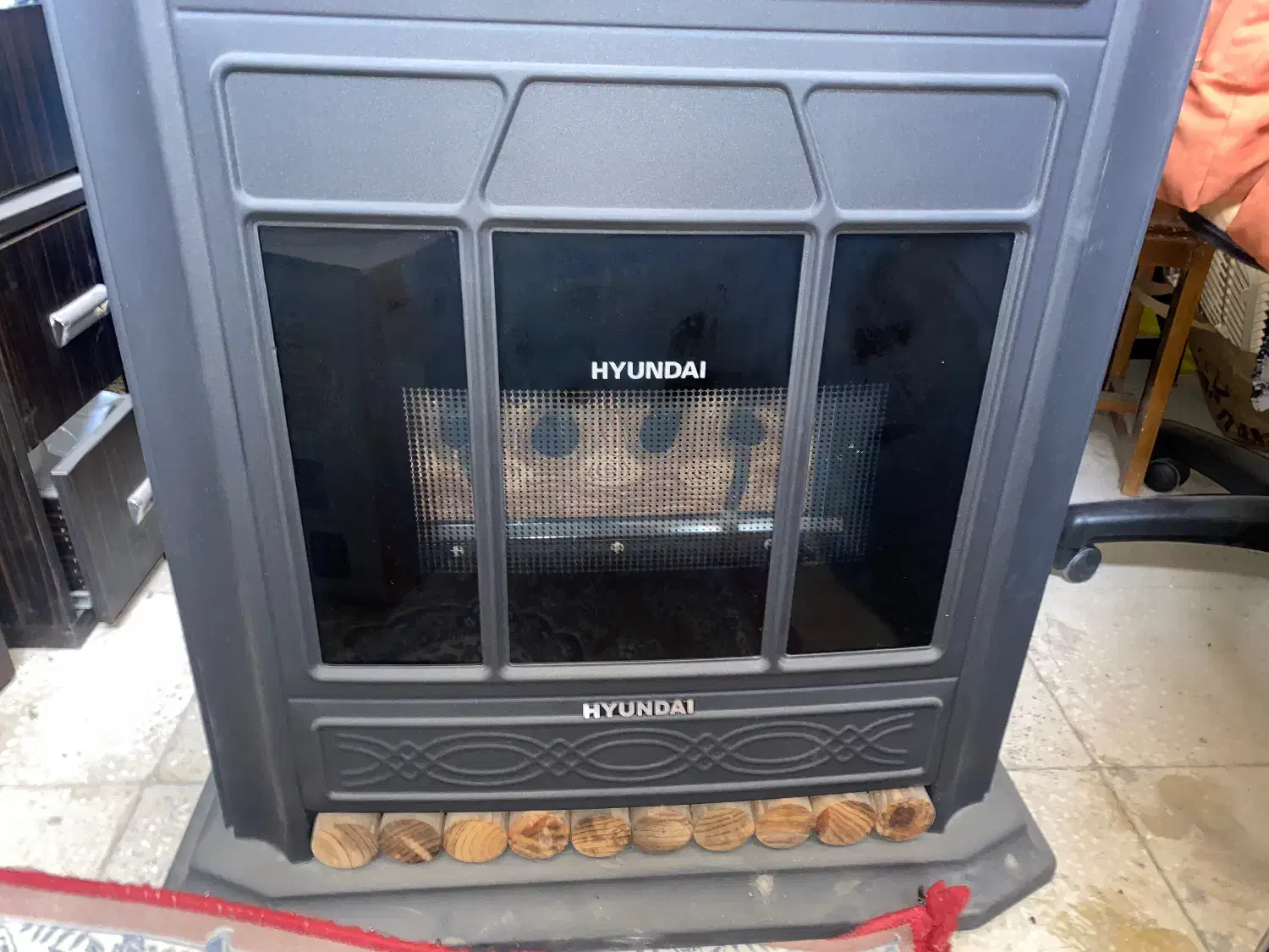 بخاری گازی شومینه دار در حد ند|بخاری، هیتر، شومینه|دلیجان, |دیوار