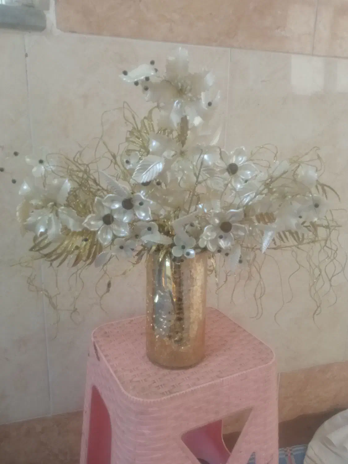 گلدون و گل کریستالی|گل مصنوعی|قم, آذر (نکویی)|دیوار