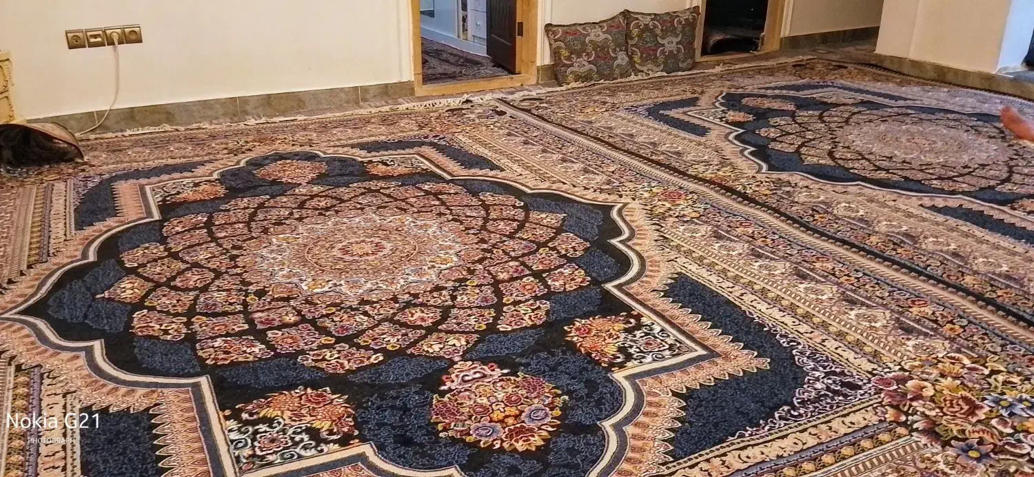 دوعدد فرش 12متری|فرش|القجر, |دیوار