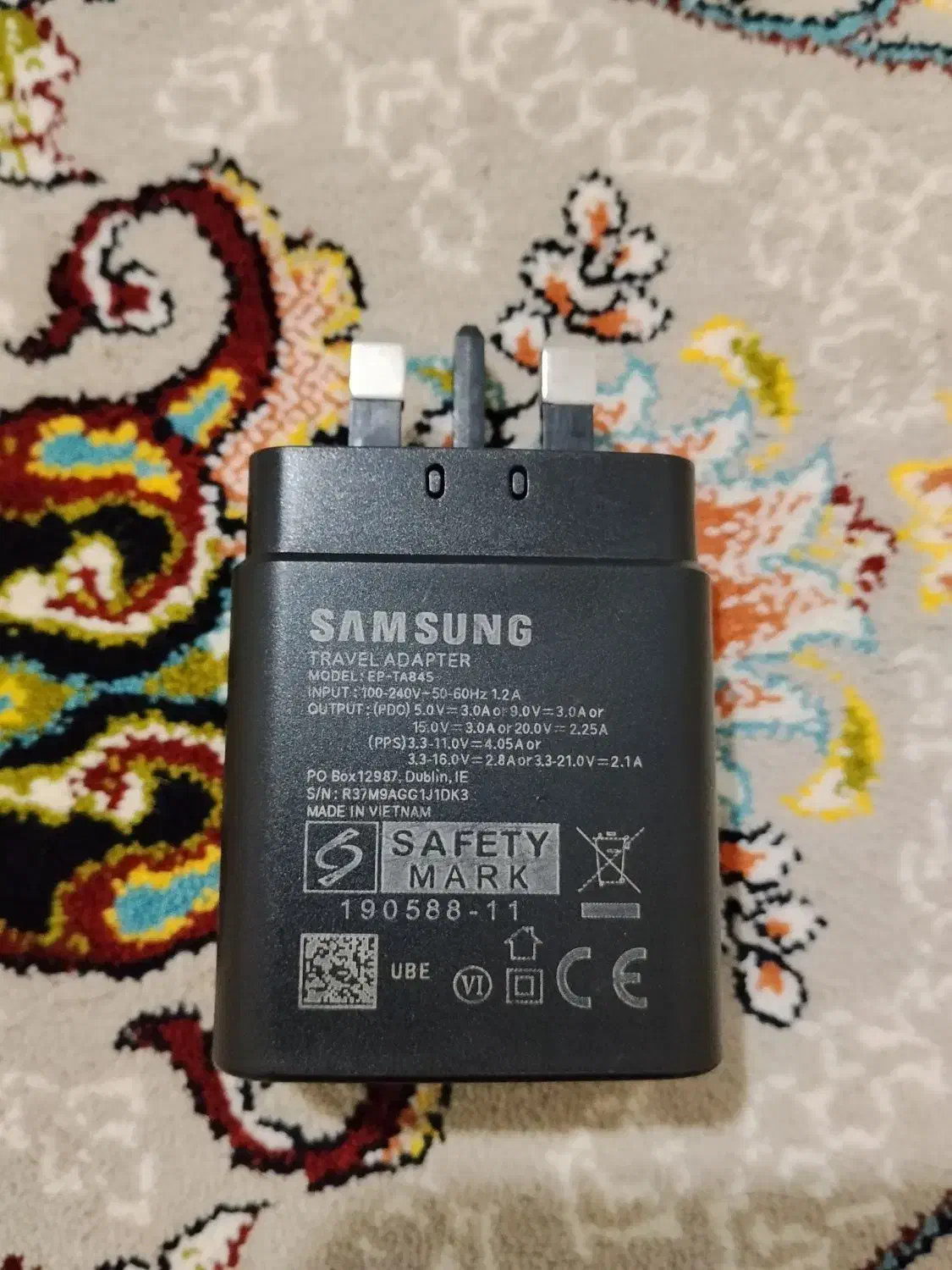 کله شارژر ۴۵ وات اصل سامسونگ|لوازم جانبی موبایل و تبلت|مهاباد (آذربایجان غربی), |دیوار