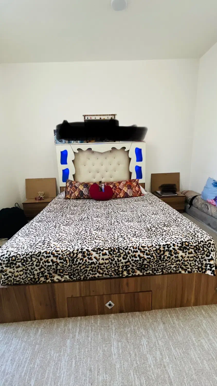 تخت خواب دونفره|تخت و سرویس خواب|رامشیر, |دیوار