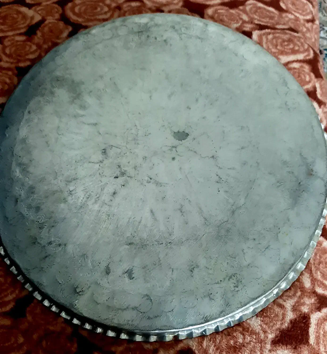 سینی چای مسی تقریبا قدیمی قطر۳۵|کلکسیون اشیاء عتیقه|خرمدره, |دیوار