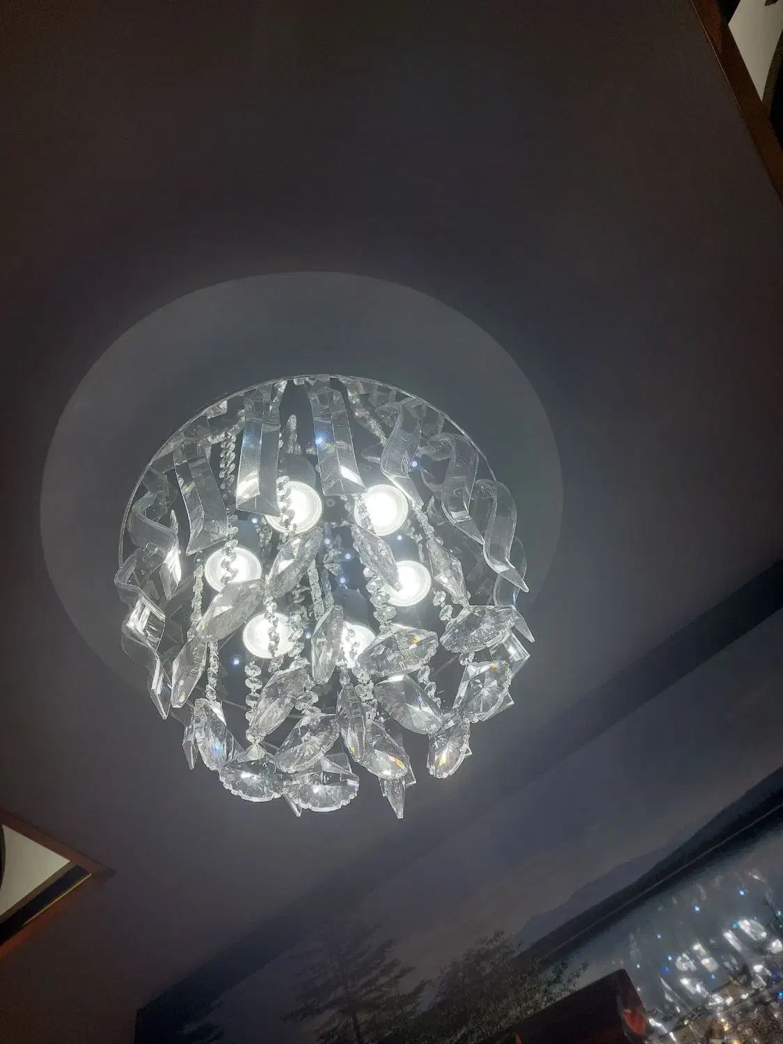 لوستر کریستالی|لوستر و چراغ آویز|تبریز, |دیوار