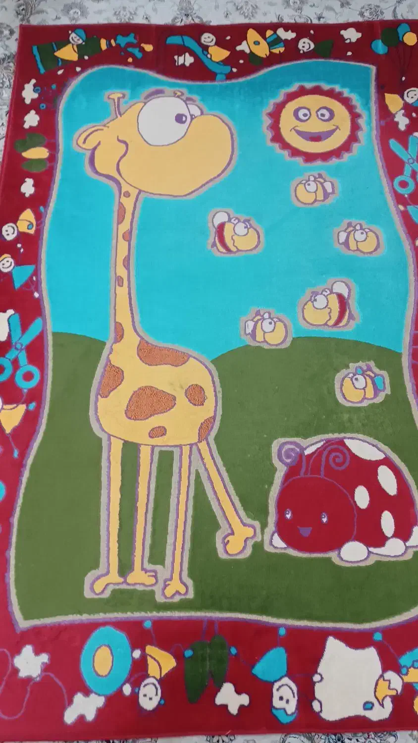 فرش اتاق کودک|گلیم، جاجیم، گبه|اصفهان, رهنان|دیوار