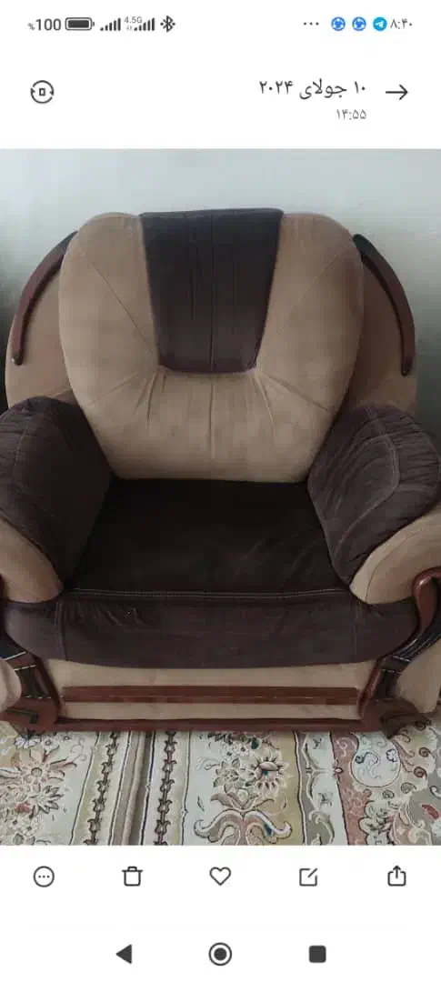 فروش مبل ۷ نفره|مبلمان خانگی و میز عسلی|دوگنبدان, |دیوار