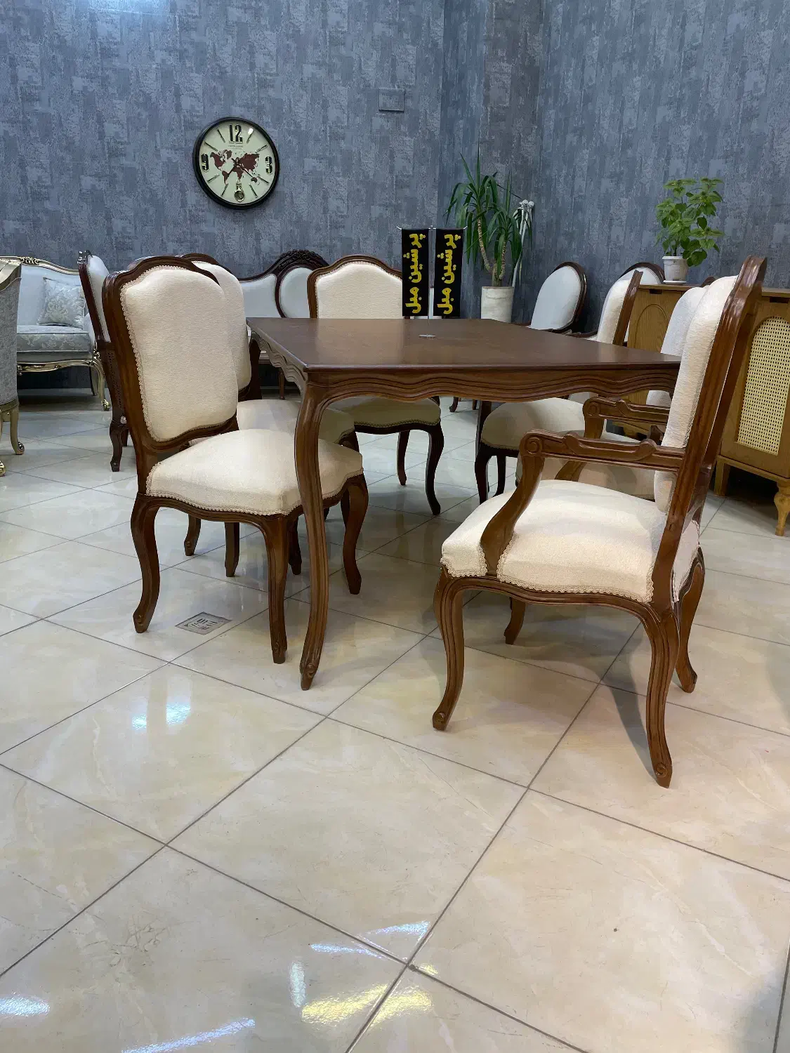 میز نهار خوری|میز و صندلی غذاخوری|نیشابور, مدرس|دیوار