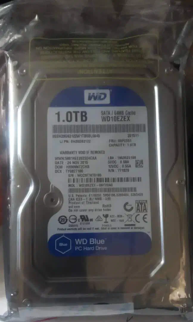 هارد دیسک اینترنال ا ترابایت WD blue|قطعات و لوازم جانبی رایانه|شیراز, گلدشت معالی‌آباد|دیوار