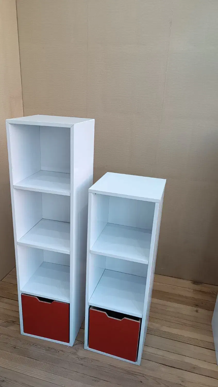 کتابخانه به همراه باکس مدل ایکیا|کتابخانه، شلف، قفسه‌های دیواری|محمدشهر, ولدآباد بزرگ|دیوار