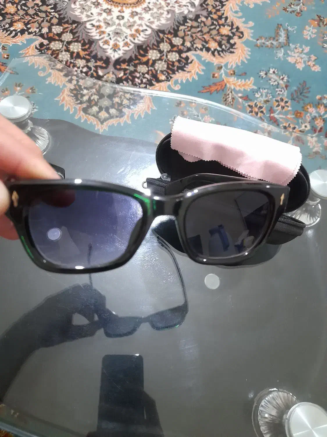 عینک آفتابی زنانه همراه با کیف و دستمال|زیورآلات و اکسسوری|تبریز, |دیوار