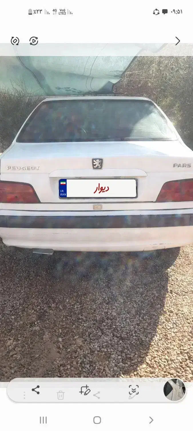 پارس ۸۹ سفارشی تو کرم|خودرو سواری و وانت|شیراز, داریون|دیوار