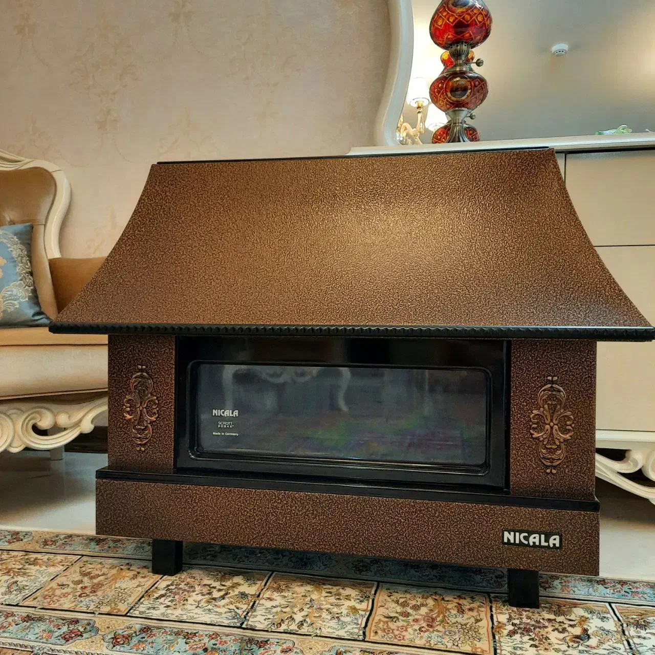 بخاری گازی شومینه ای نیک کالا 28000|بخاری، هیتر، شومینه|اراک, |دیوار