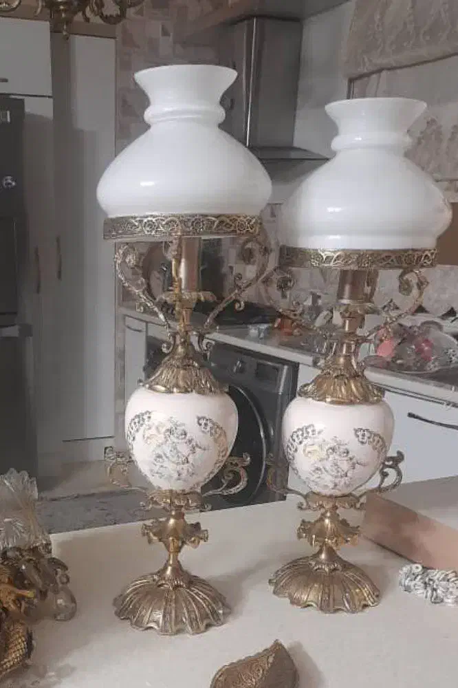 شمعدان  ۲ عدد برنز اصل پایه چینی|لوستر و چراغ آویز|تهران, چیذر|دیوار