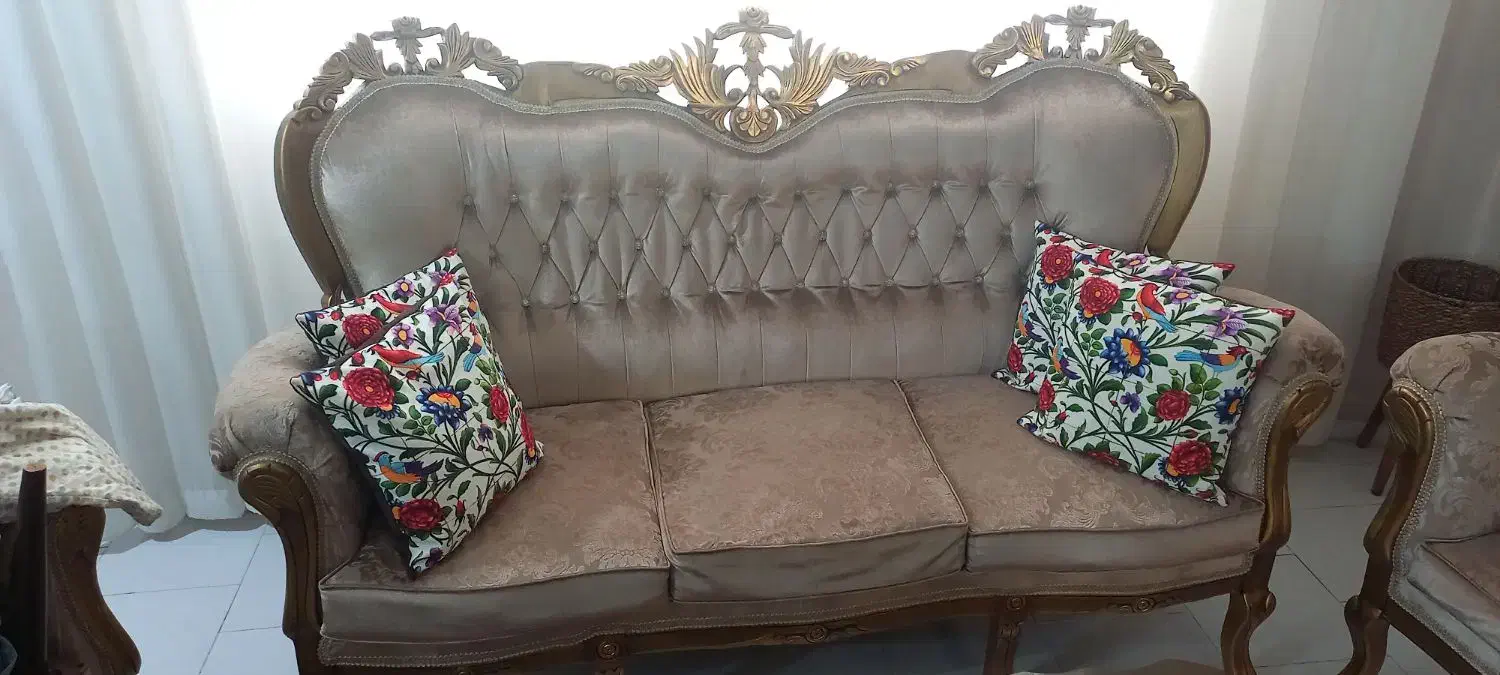 مبل ۹ نفره استیل|مبلمان خانگی و میز عسلی|اندیشه, اندیشه فاز ۵|دیوار